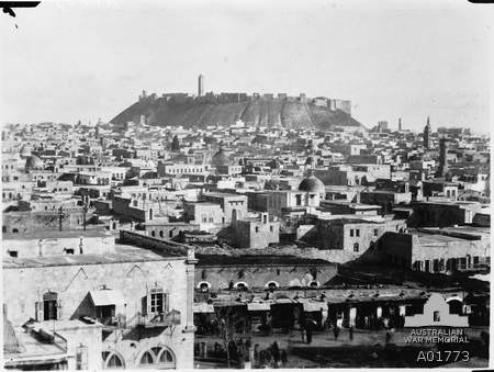 Aleppo c. 1918 (Wikimedia commons)