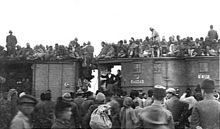 Ottoman Soldiers' train, 1918