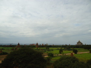 Bagan, with the Ananda temple to the right