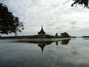 Palace walls and moat, Mandalay 